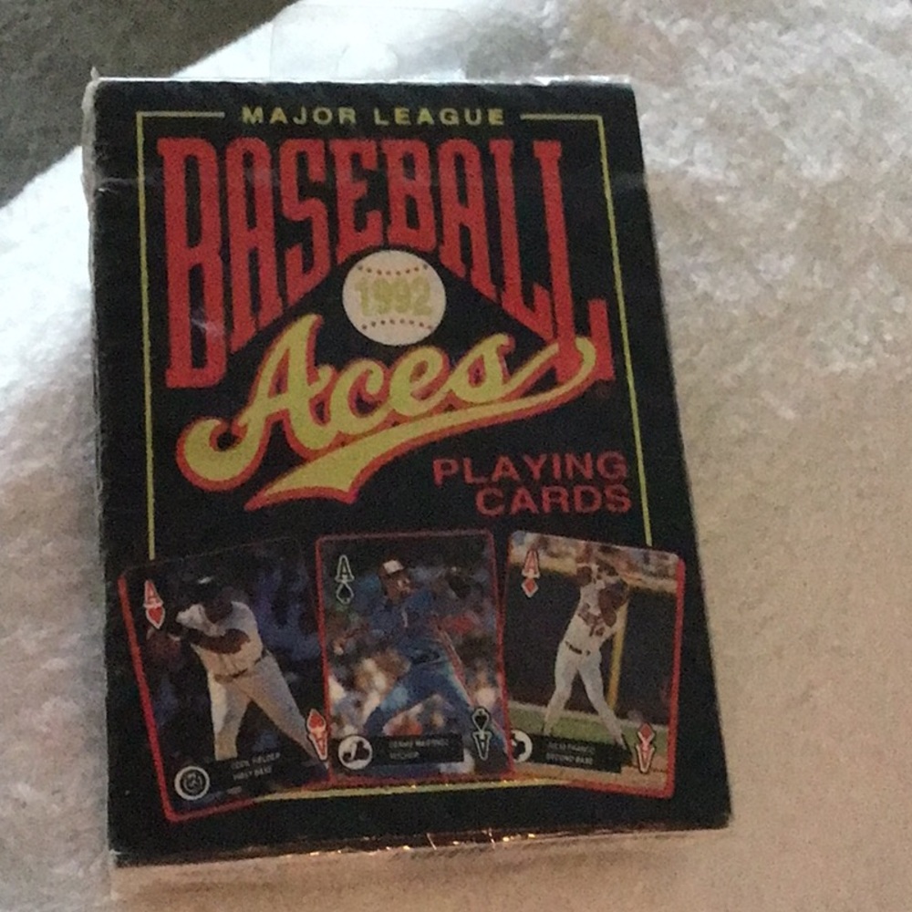 1992 Major League Aces Baseball Playing Cards